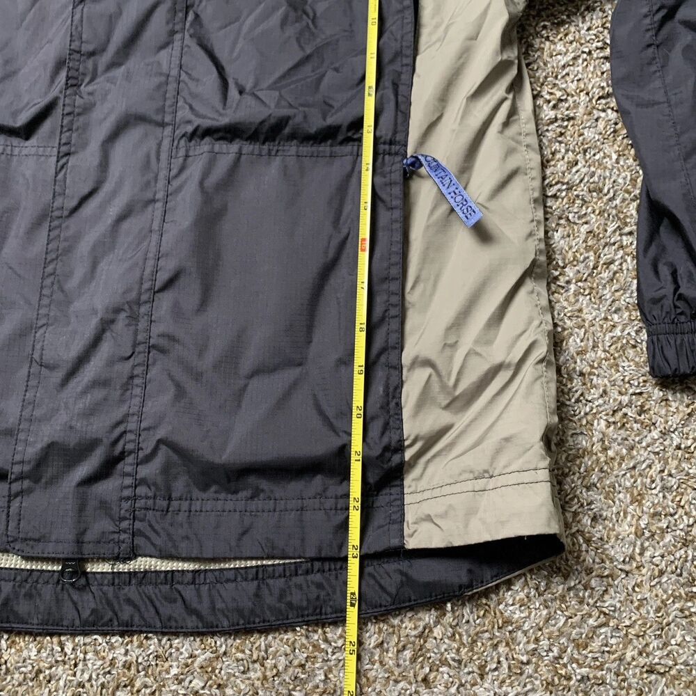 Women’s Riding Jacket Windbreaker Size Large Black Tan Vented Mountain Horse - Picture 7 of 12
